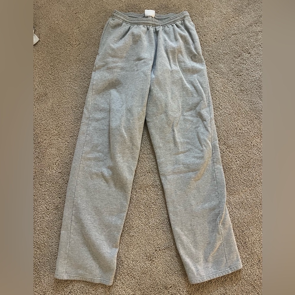 Nike, size large wide leg grey sweatpants